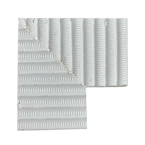 Deck Drain Corner Grating, 90 Degree, White